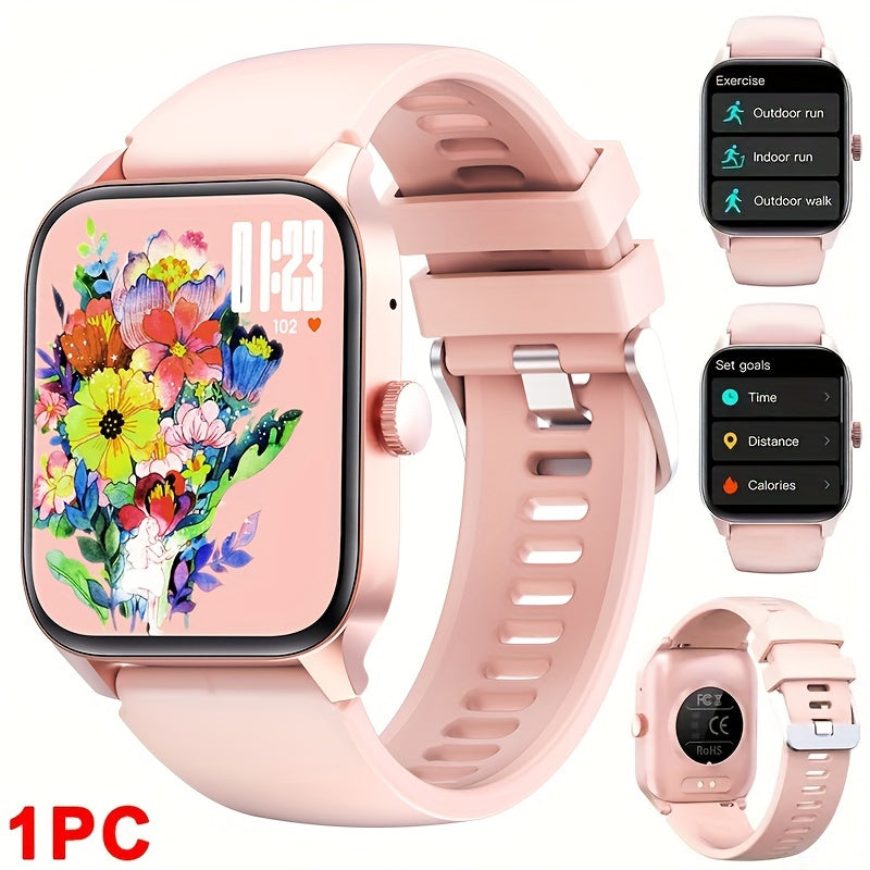 1.83 "Full Touch Screen Wireless Call Smartwatch, 100+ Sports Mode/100+ Dial/Ai Voice Control/music Playback, Smart Fitness Tracker, Compatible With Iphone And Android Phones