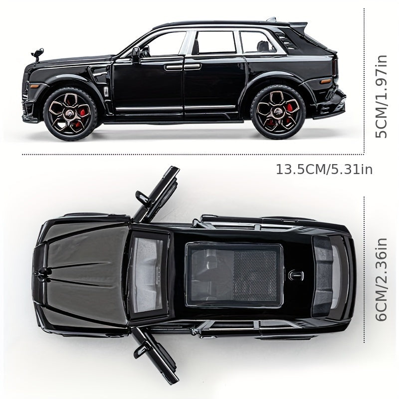 1:36 Diecast Model Cars Alloy Toy car for Cullinan  Alloy Toy Vehicle with with flashing headlights and realistic sound effects, Toys for Kids, Adults, Metal Crafts for Boyfriend, Young People Gift
