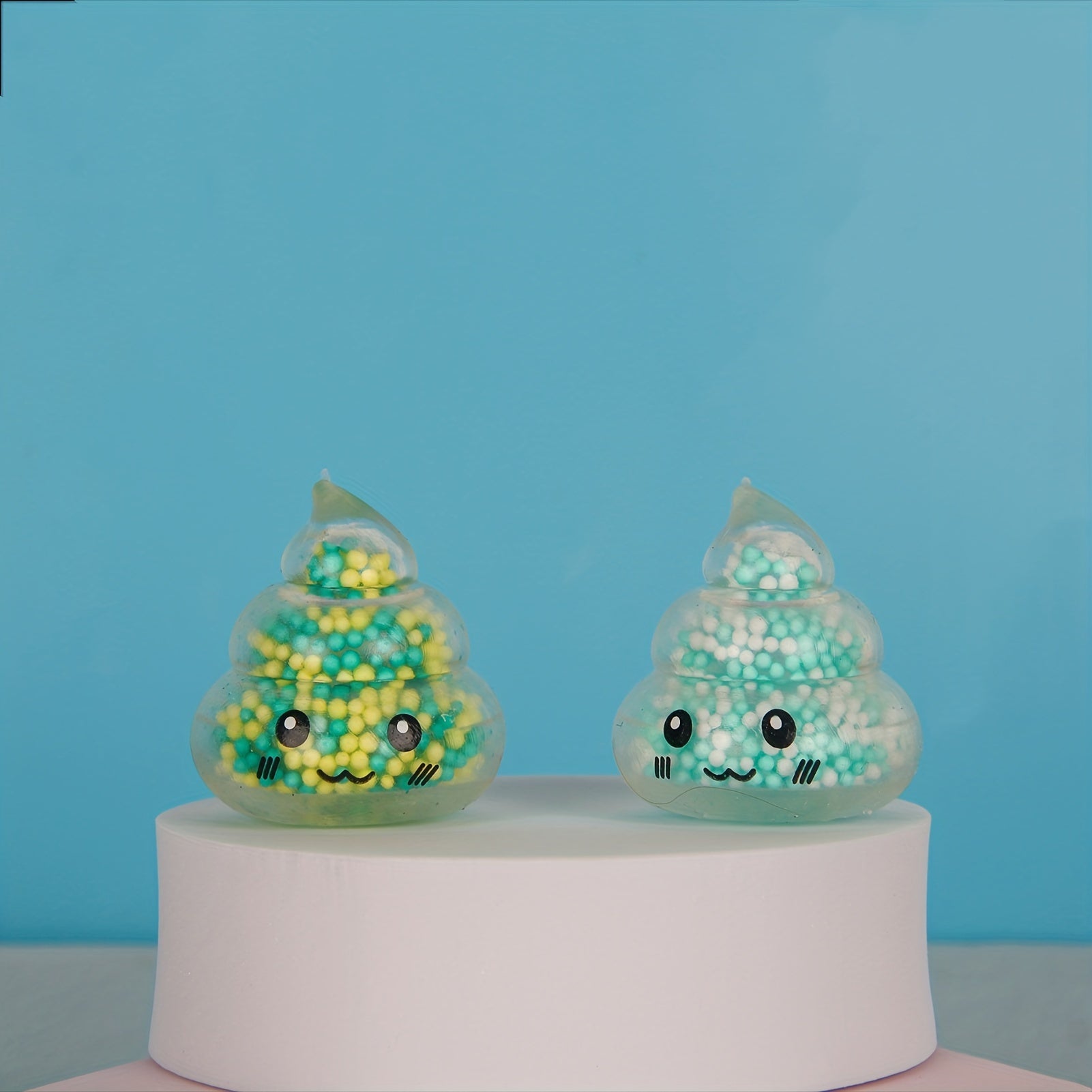 6-Pack Mini Stretchy Poop-Shaped Sensory Fidget Toys for Stress Relief – Mixed Color Synthetic Rubber Squishy Toys for Kids 3-8 Years – Party Favor, Goody Bag Stuffers, Anxiety Relief for Teens and Adults