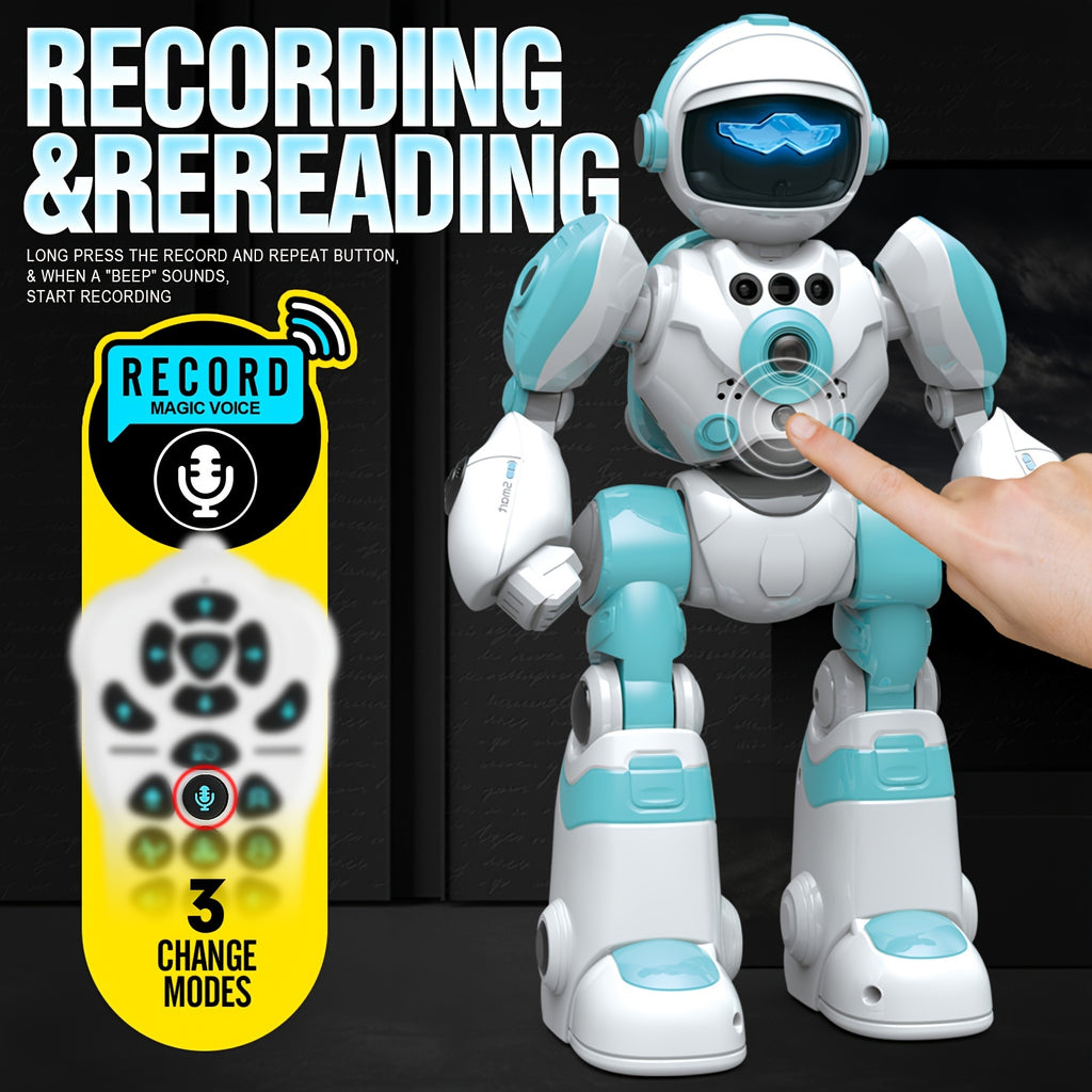 RC AI Robot Gesture Control Voice Command Programmable Touch-sense Music Song Dance Remote Control Robot For Children's Toys For Kids Ages 3+ Boys And Girls For Birthday Gifts