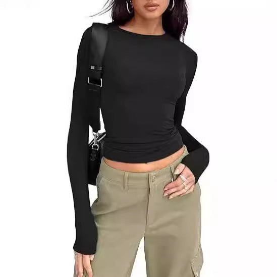 Women's Base-layer Round-neck Long-sleeve Top