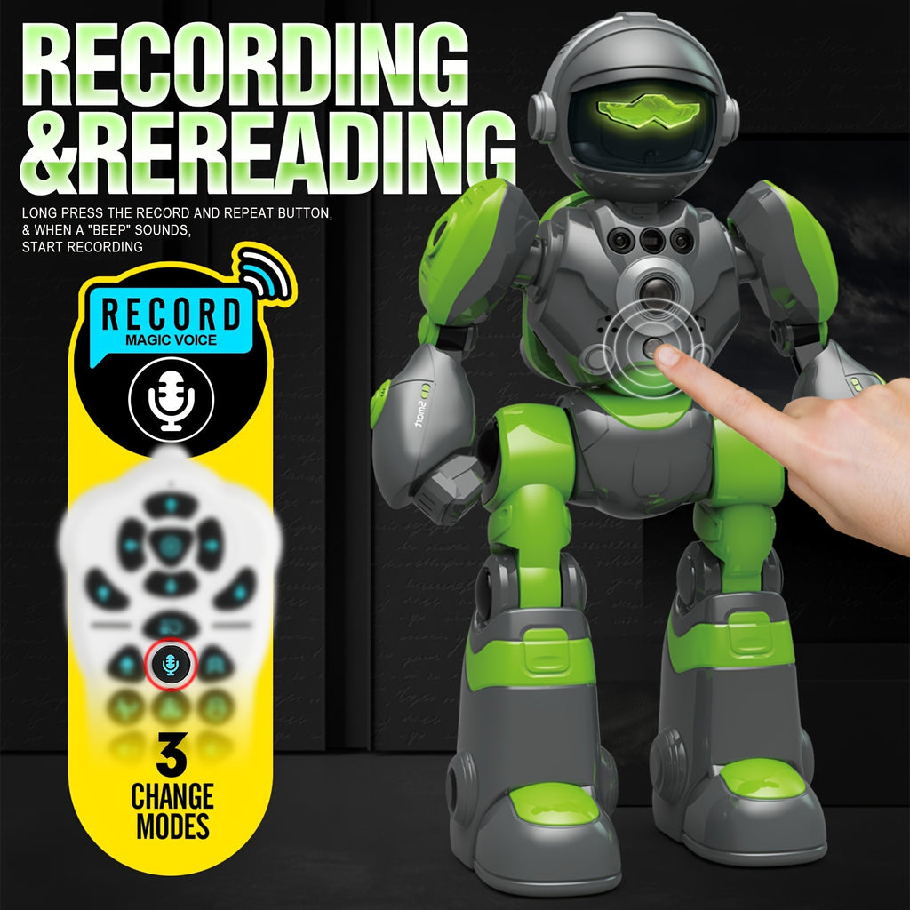 RC AI Robot Gesture Control Voice Command Programmable Touch-sense Music Song Dance Remote Control Robot For Children's Toys For Kids Ages 3+ Boys And Girls For Birthday Gifts