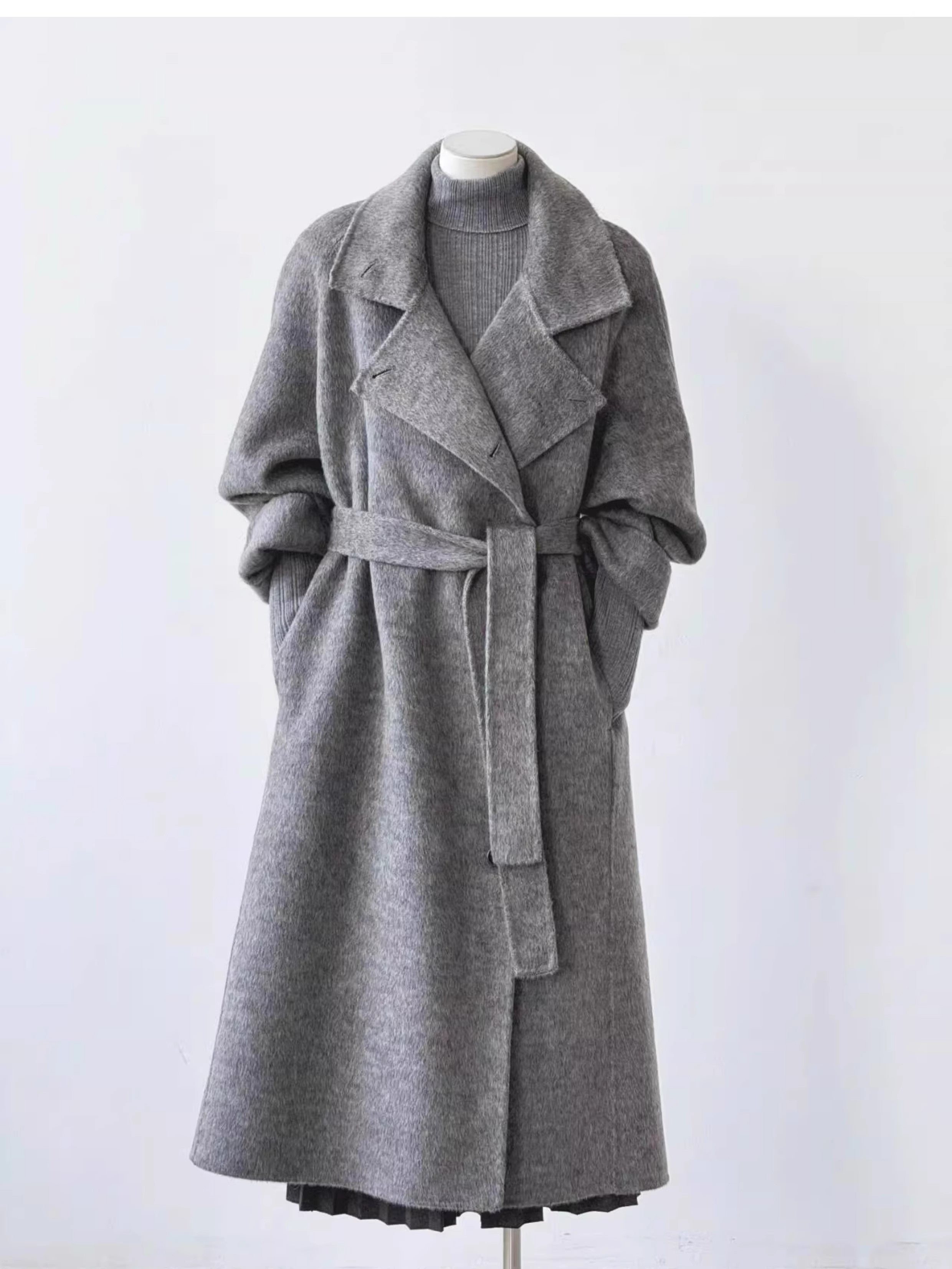Fashionable Double-sided Cashmere Coat For Women