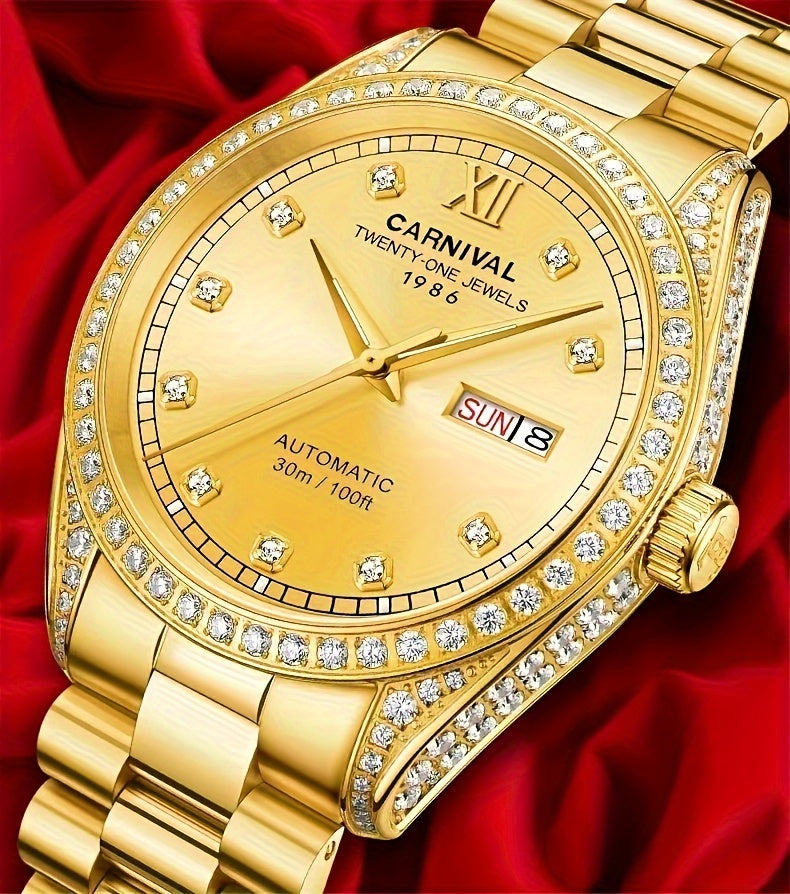 Fiesta watches, men's mechanical watches, Japanese movements, trendy authentic men's watches, hollowed-out watches, holiday gifts