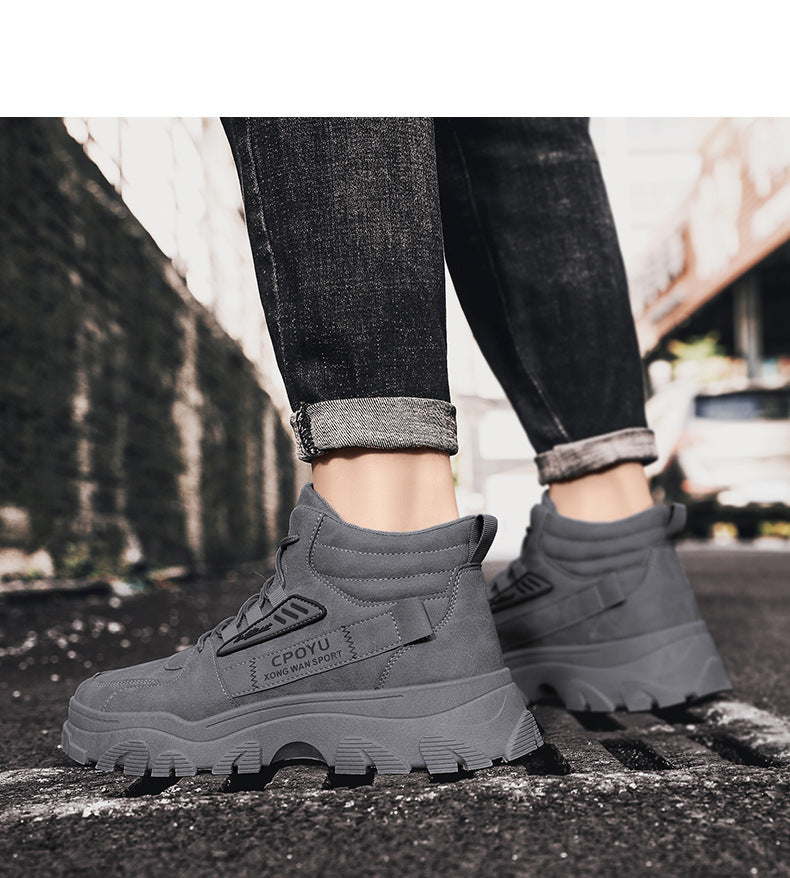 Mens Autumn High-Top Waterproof And Non-Slip Work BootsMartins