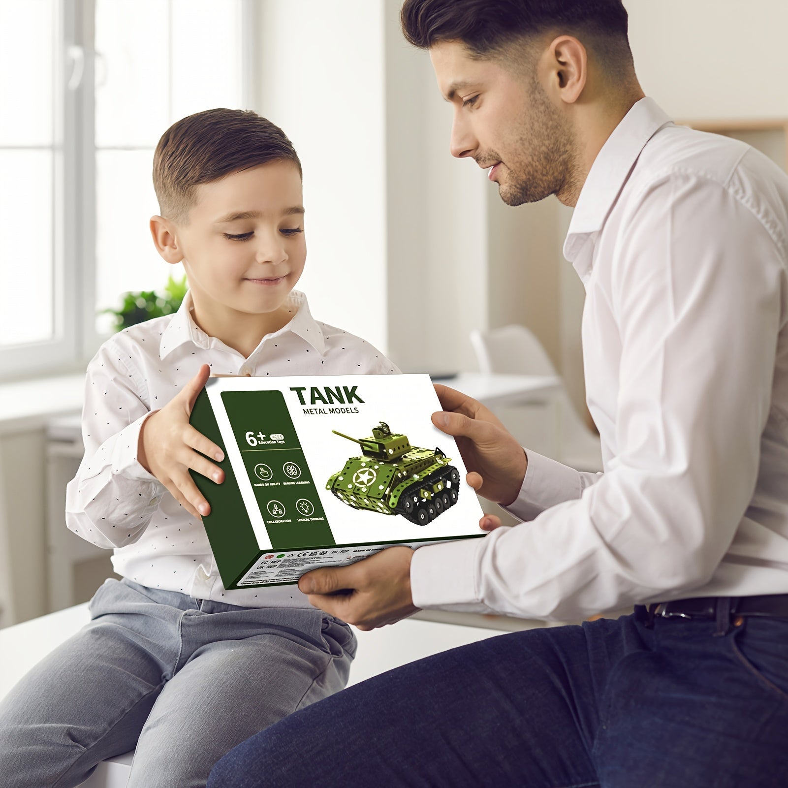 STEM Building Projects Model Army Tank Set - 284pcs STEM Project Building Toys For Kids Ages 8-12, Assembly Science Kit Educational Toys Gift For Kids Boys 7 8 9 10 11 12-16 Years Old