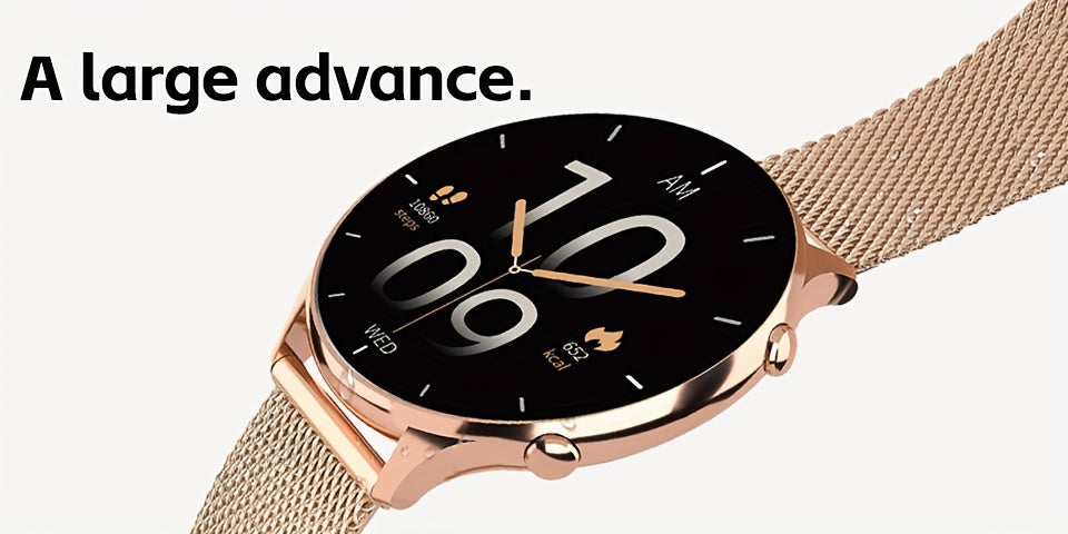 ساعات ذكية للنساء، الرد على المكالمات/إجراؤها، ساعة ذكية مقاس 1.39 بوصة، وضع رياضي لأكثر من 120 خطوة، عداد خطوات، لأجهزة أندرويد وiOS، هدية مثالية للعطلات، لعيد القديس باتريك، الموسم الدراسي، عيد البنات