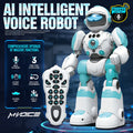 RC AI Robot Gesture Control Voice Command Programmable Touch-sense Music Song Dance Remote Control Robot For Children's Toys For Kids Ages 3+ Boys And Girls For Birthday Gifts