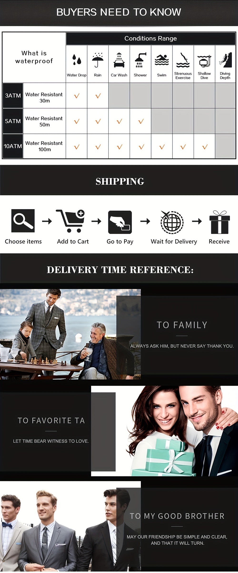 ساعة كوارتز أنيقة مقاومة للماء ومضيئة من الفولاذ المقاوم للصدأ للرجال