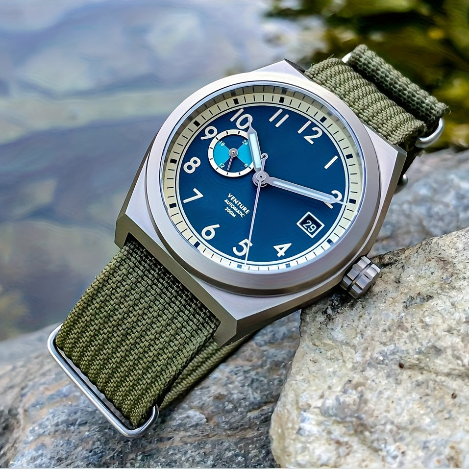 [Military-Style Watch Strap] Durable Military-Style Ribbed Watch Strap | 18mm 20mm 22mm Nylon Braid Ballistic Fabric with Metal Buckle, Adjustable Fit for Men's & Women's Watches - Black, Brown, Orange, Gray, Green, Beige, Wh