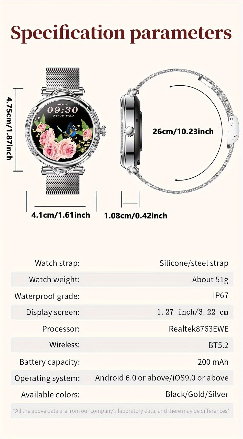 2024 New Wireless Call Smart Watch, 1.27inch Full Touch Screen, Pedometer, Mileage, 100+ Exercise Modes, Weather, Music Control, Remote Photo Taking, Message Alerts, Breathing Exercise, Stopwatch, Timer, Alarm Clock, Fashiona