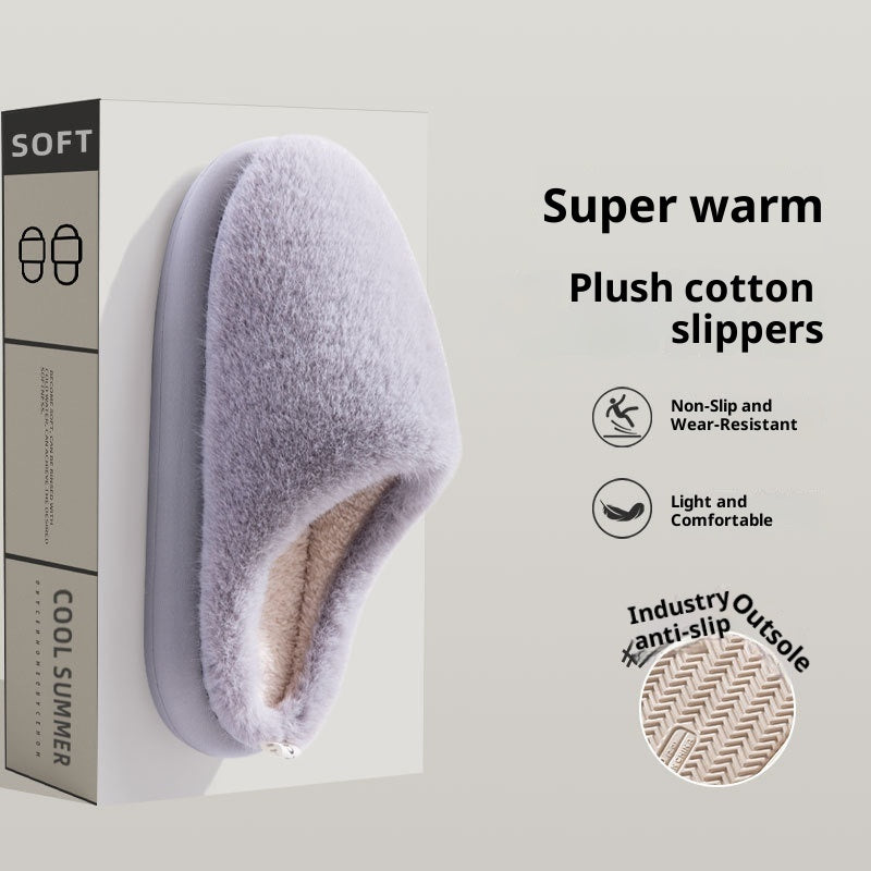 Thick-soled, Cozy Slippers For Indoor Use At Home
