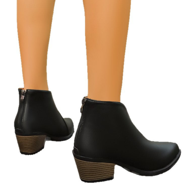 Womens Boots With A Back Zipper