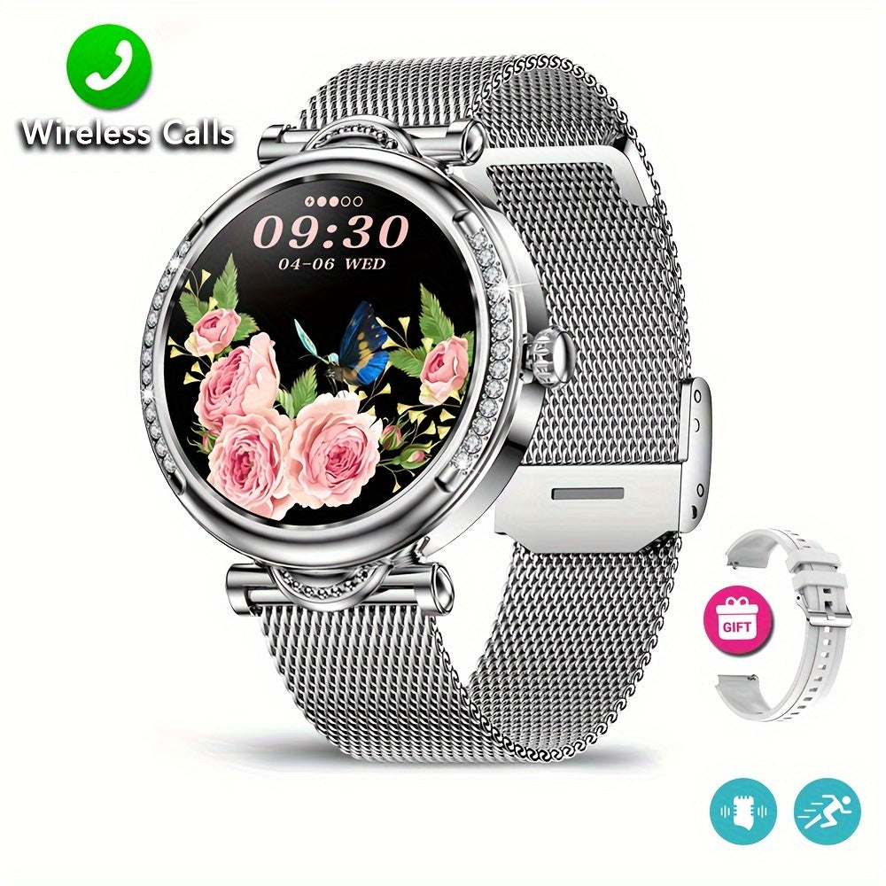 2024 New Wireless Call Smart Watch, 1.27inch Full Touch Screen, Pedometer, Mileage, 100+ Exercise Modes, Weather, Music Control, Remote Photo Taking, Message Alerts, Breathing Exercise, Stopwatch, Timer, Alarm Clock, Fashiona