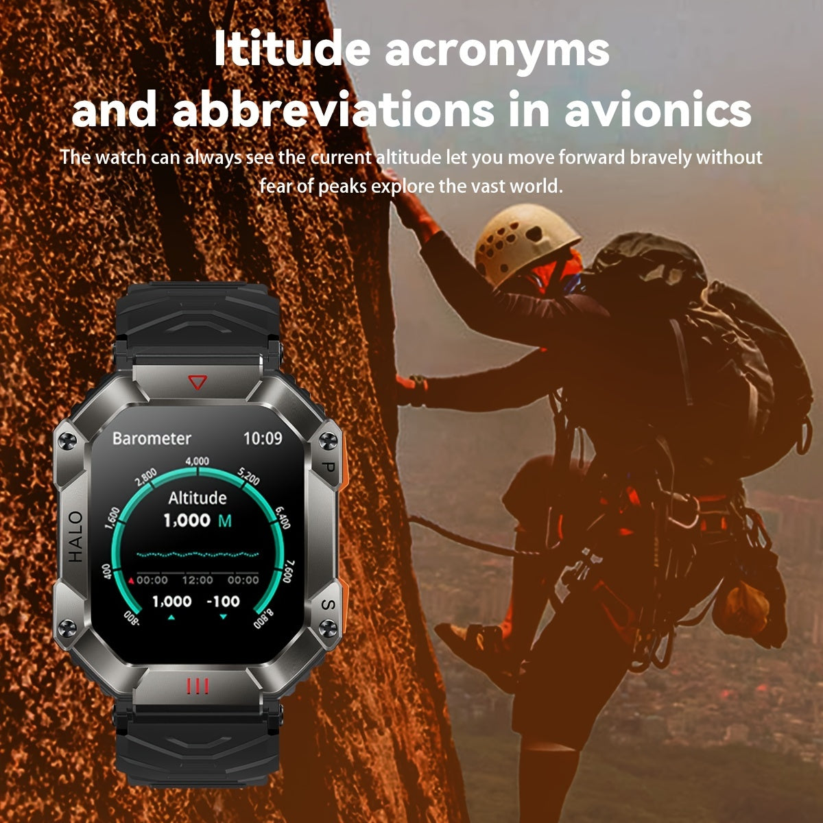 Smart Watch (Answer/Make Call), 2.0 Inch 100+Sport Modes/Altitude Pressure Compass/GPS Track Watch MAC Address Viewing, Watches For Android & Iphone. Fitness Watch For Women/Men