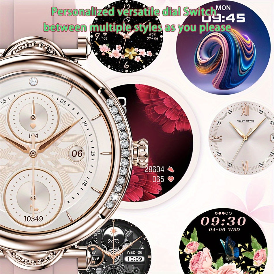 2024 New Wireless Call Smart Watch, 1.27inch Full Touch Screen, Pedometer, Mileage, 100+ Exercise Modes, Weather, Music Control, Remote Photo Taking, Message Alerts, Breathing Exercise, Stopwatch, Timer, Alarm Clock, Fashiona