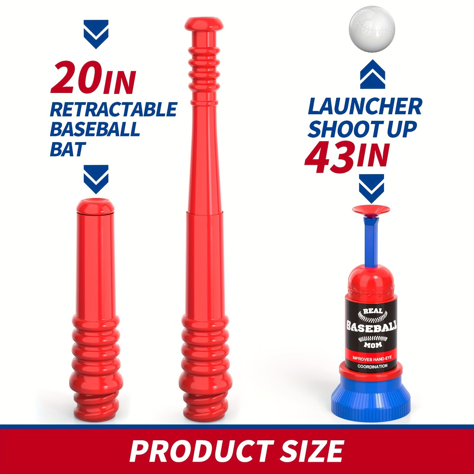 T Ball Set Toys For Kids 3-5 5-8, Kids Baseball Tee For Boys Includes 6 Balls, Auto Ball Launcher, Outdoor Outside Sports T Ball Set Toys Gifts For 3 4 5 6 Year Old Boys Kids Halloween Christmas gift