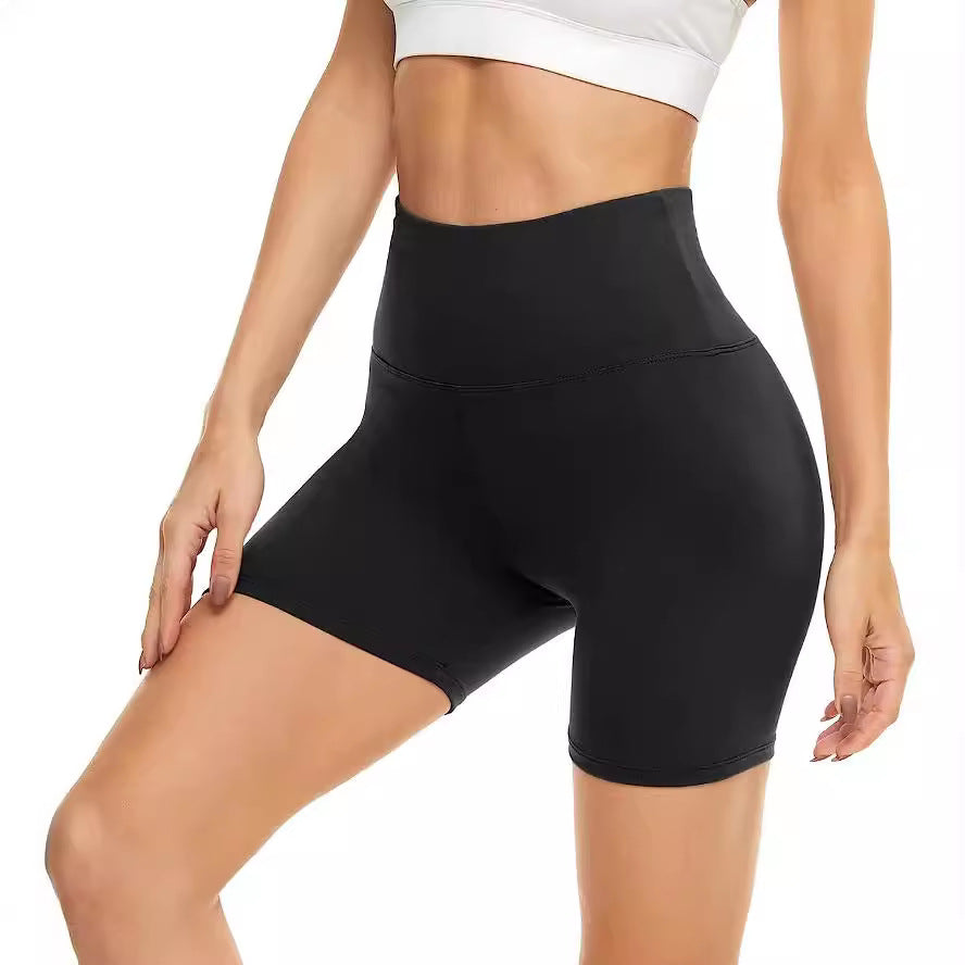Women's Fitness Sports Tight-Fit Elastic Waist Cycling Shorts