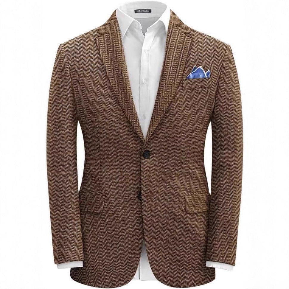 Men's Slim Fit Blazer In British Style