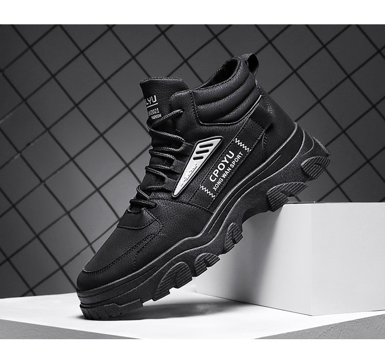 Mens Autumn High-Top Waterproof And Non-Slip Work BootsMartins