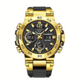 [Popular Choice] LIGE Watches for Men, 1968.5inch Clock Alarm LCD Dual Display Wristwatch
