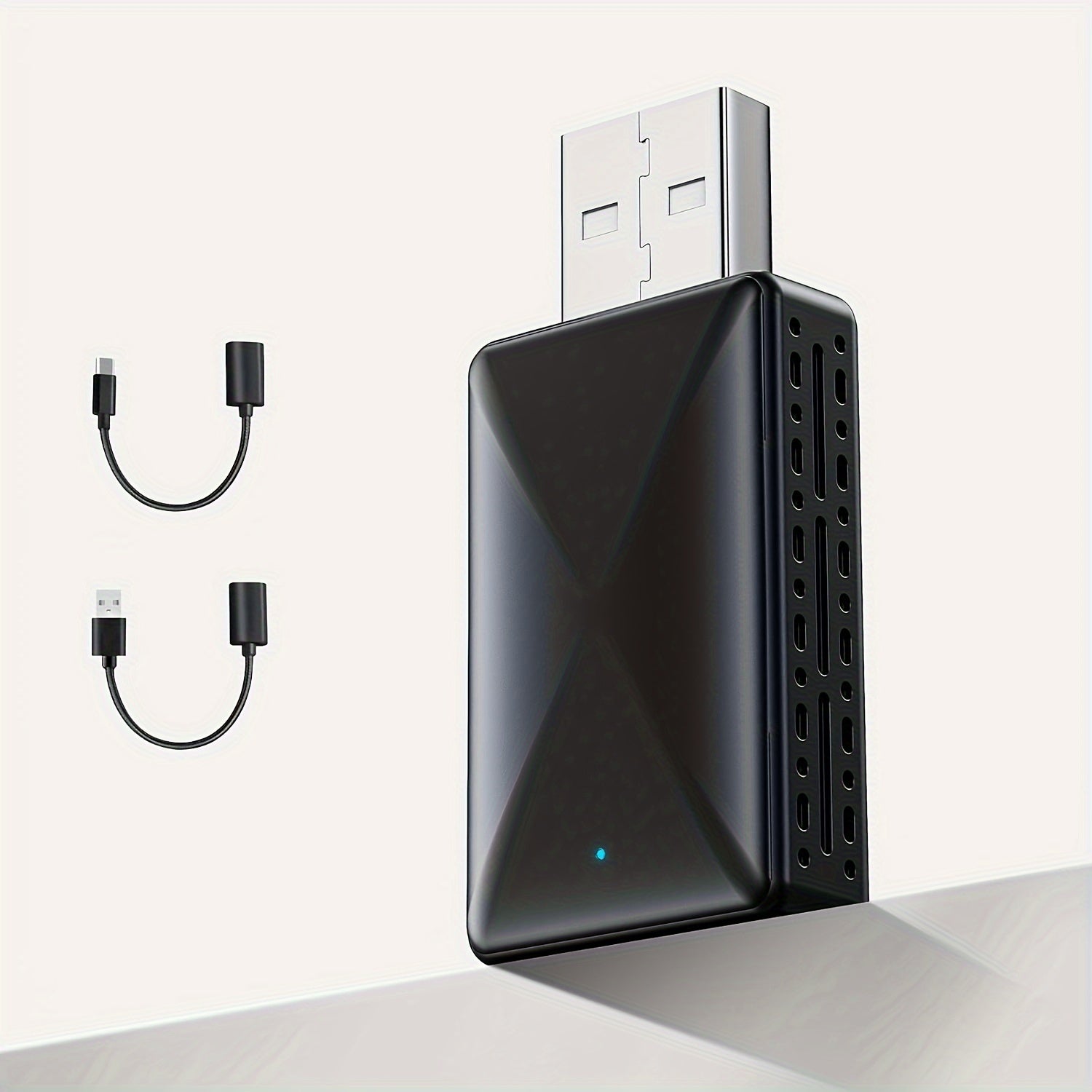 Universal 2-in-1 Wireless CarPlay and Android Auto Adapter - Plug & Play, Wi-Fi-Enabled, Low Latency Converter for iPhone iOS 12+ & Android Phones 11+, Car Media Interface Accessory Without Battery