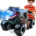 2.4GHz Dinosaur Remote Control Car Toys For Kids Boys 4-7 5-7 8-12, RC Dinosaur Car Toys With Light, Sound, Spray, Indoor Outdoor Toys Gifts For 4 5 6 Year Old Boys, RC Car Toys For Boys