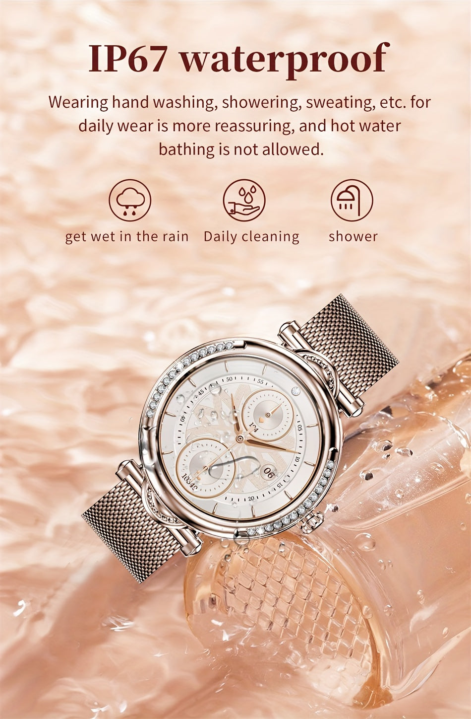 2024 New Wireless Call Smart Watch, 1.27inch Full Touch Screen, Pedometer, Mileage, 100+ Exercise Modes, Weather, Music Control, Remote Photo Taking, Message Alerts, Breathing Exercise, Stopwatch, Timer, Alarm Clock, Fashiona