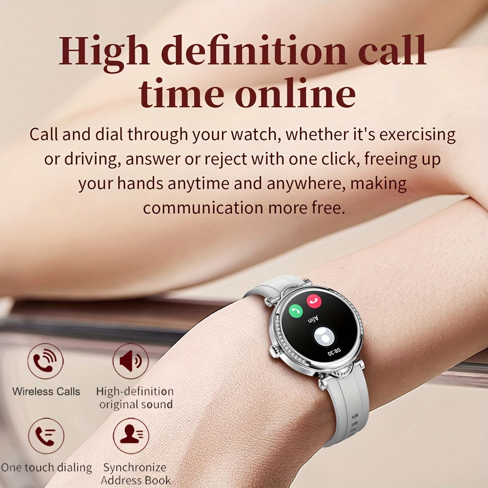 2024 New Wireless Call Smart Watch, 1.27inch Full Touch Screen, Pedometer, Mileage, 100+ Exercise Modes, Weather, Music Control, Remote Photo Taking, Message Alerts, Breathing Exercise, Stopwatch, Timer, Alarm Clock, Fashiona