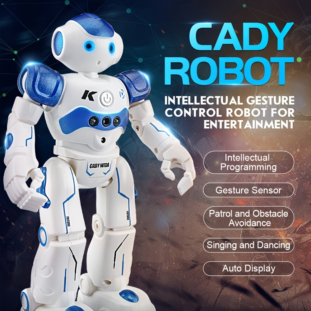 RC Robot Toys for Kids, Remote Control Robot Toys with Gesture & Sensing Programmable Dancing, Walking, Singing, Rechargeable Intelligent Robot, for 8 Age+ Year Old Birthday
