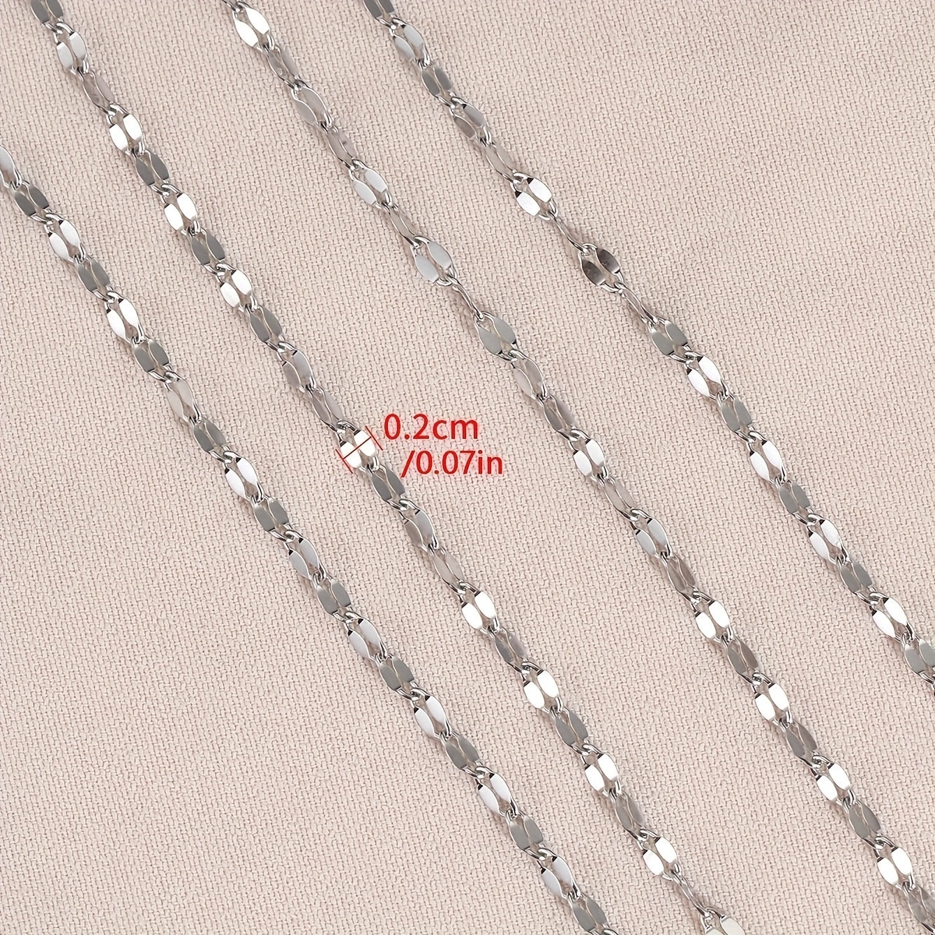 2Meters/78.74inch Golden Stainless Steel Lips Chains For Necklace Choker Bracelet Jewelry Making DIY Components Chain Accessories No Fade