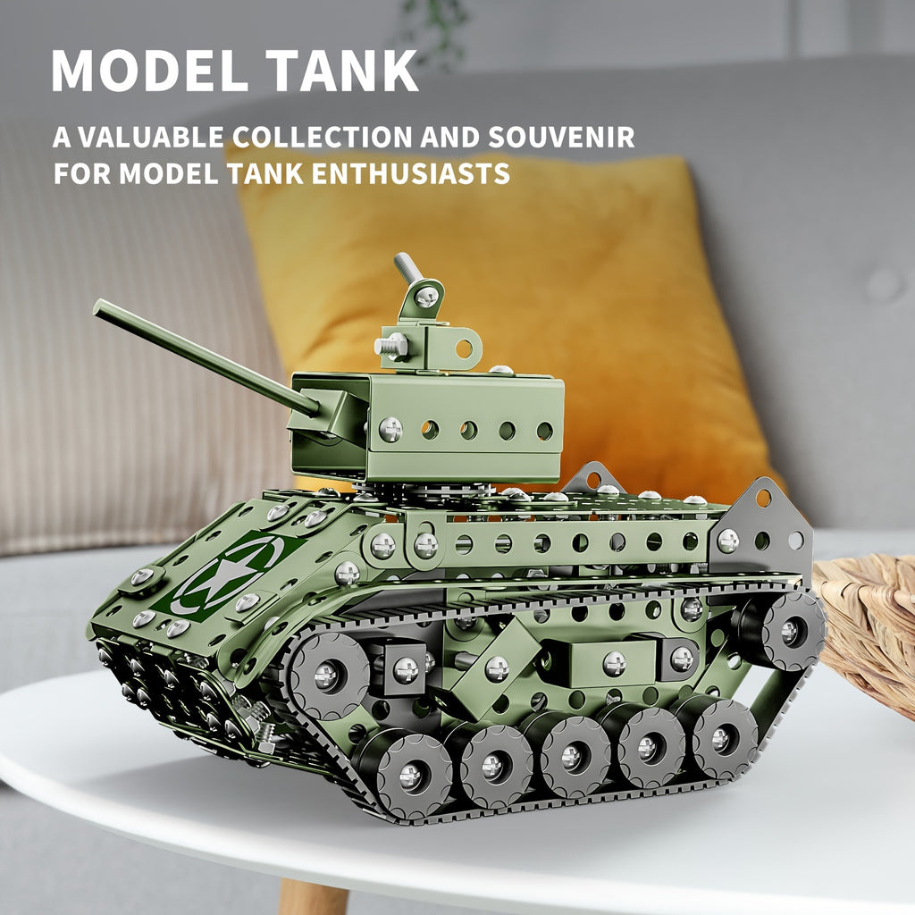 STEM Building Projects Model Army Tank Set - 284pcs STEM Project Building Toys For Kids Ages 8-12, Assembly Science Kit Educational Toys Gift For Kids Boys 7 8 9 10 11 12-16 Years Old