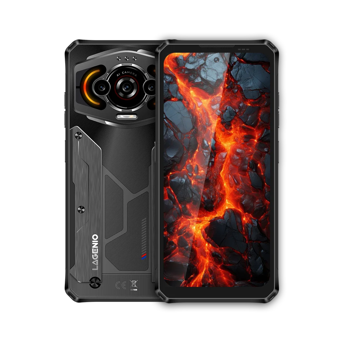 LAGENIO Panther 1 Rugged Smartphone Android 15 4GB+128GB Mobile Phone 13MP 5150mAh 18W 6.7 " HD Ultra-thin  4G Cellphone NFC