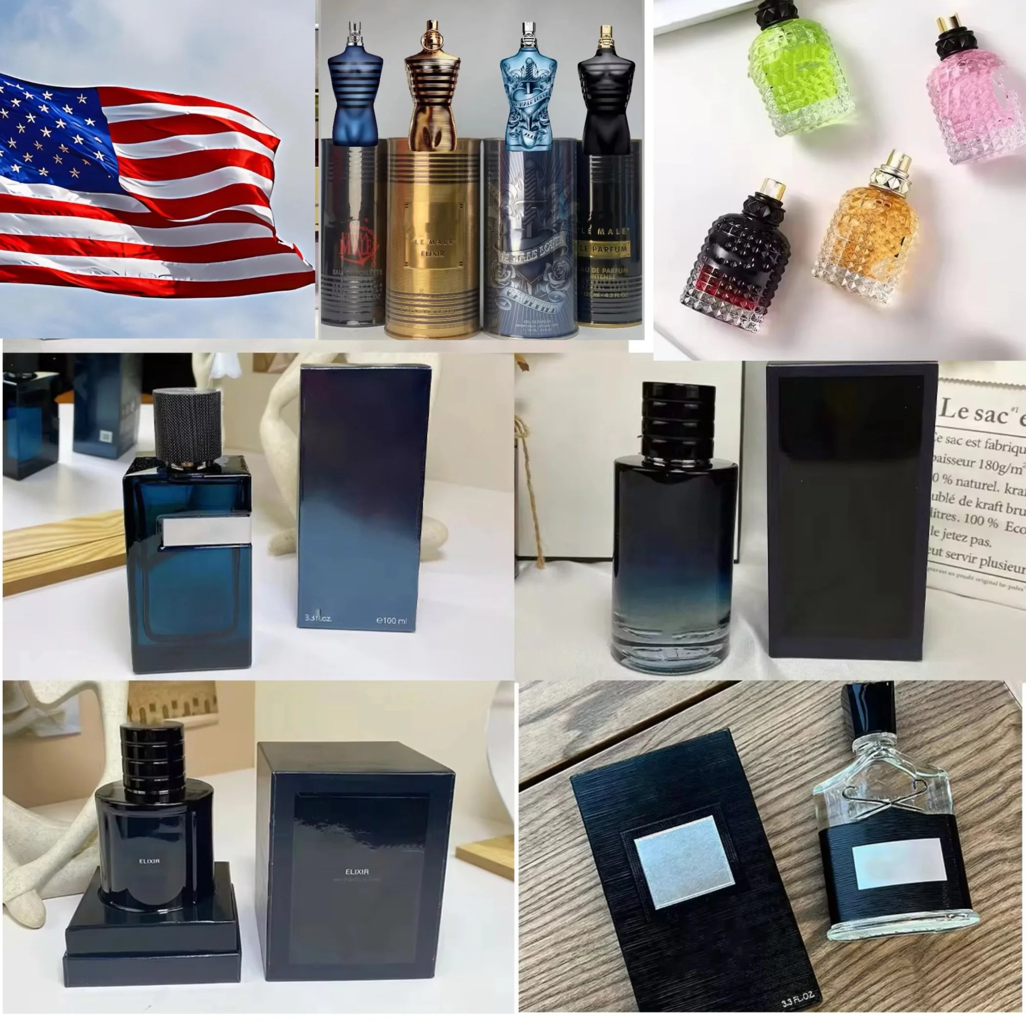 US EU Warehouse Luxury Original Brand Men Perfume EDP EDT Long Lasting Fragrances Flavor Body Spray Cologne Spray Men
