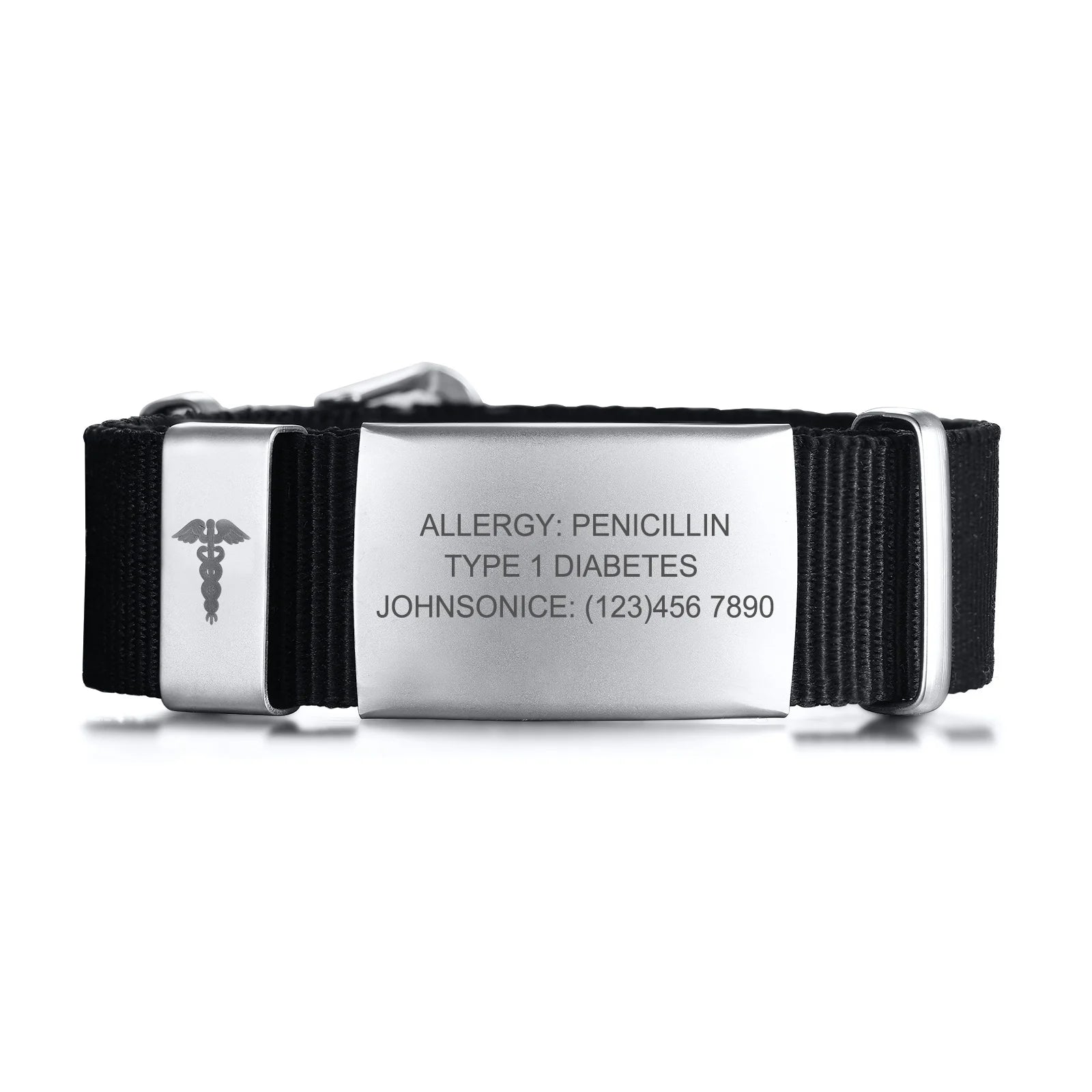 Emergency bracelet, Personalized Medical Alert Bracelet, Allergy Bracelet, Diabetic, Medical Id Bracelet Woman, Kids Medical ID