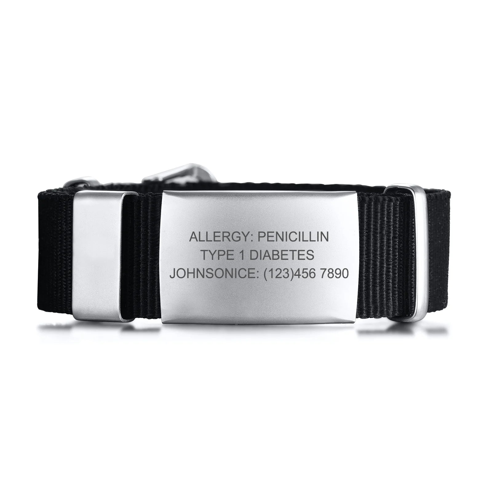 Emergency bracelet, Personalized Medical Alert Bracelet, Allergy Bracelet, Diabetic, Medical Id Bracelet Woman, Kids Medical ID