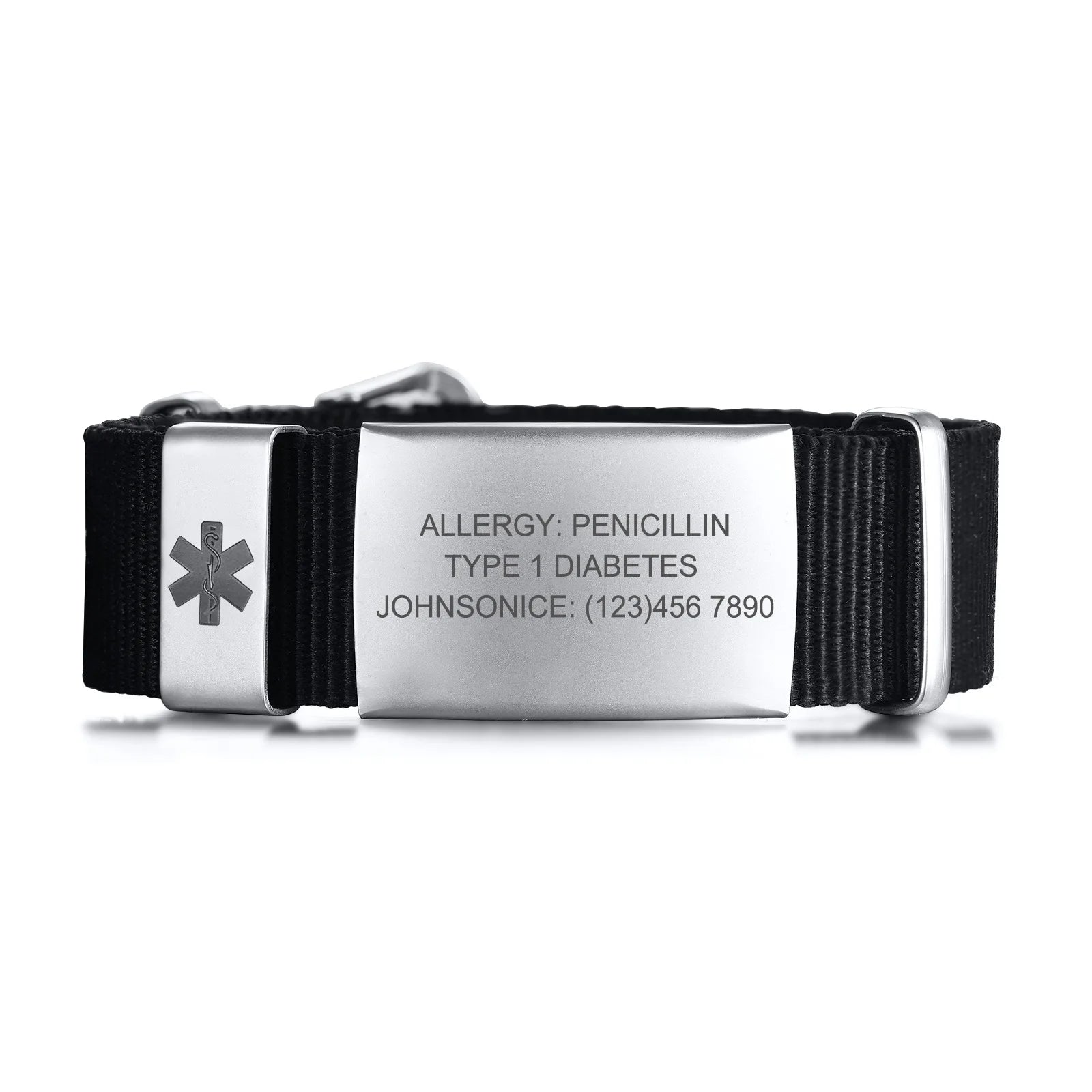 Emergency bracelet, Personalized Medical Alert Bracelet, Allergy Bracelet, Diabetic, Medical Id Bracelet Woman, Kids Medical ID