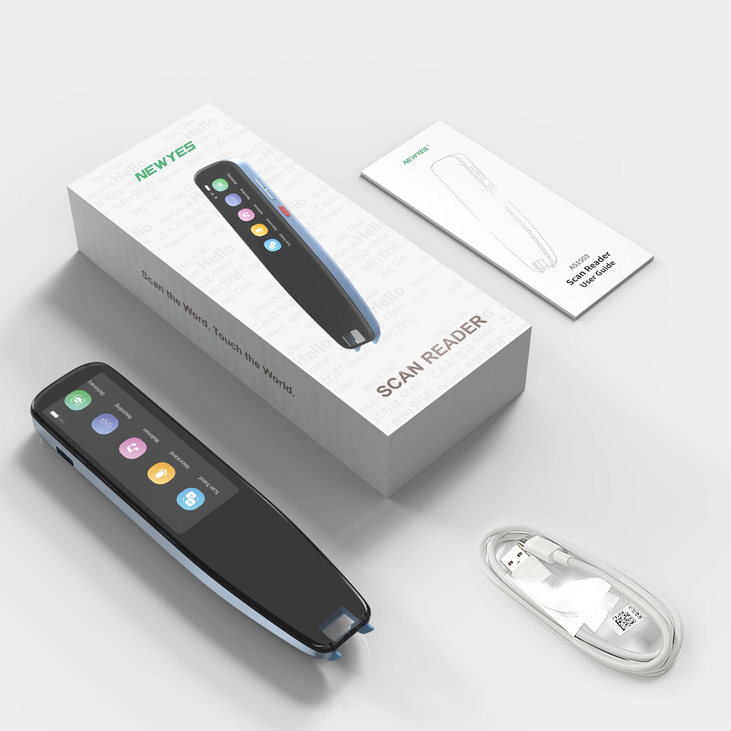 Smart Instant Voice Photo Scanning Translator 2.98 Inch Touch Screen Wifi Support Offline Portable Multi-language Translation