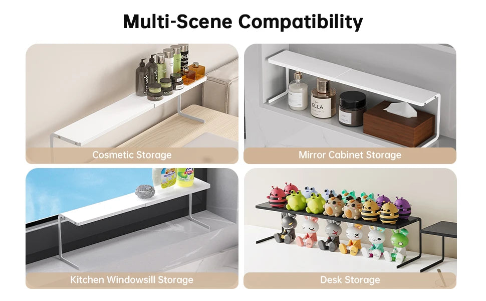 Mirror Cabinet Storage Box Bathroom Cabinet Partition Hanging Basket Organizer Cosmetics and Skin Care Products Bathroom Storage Rack