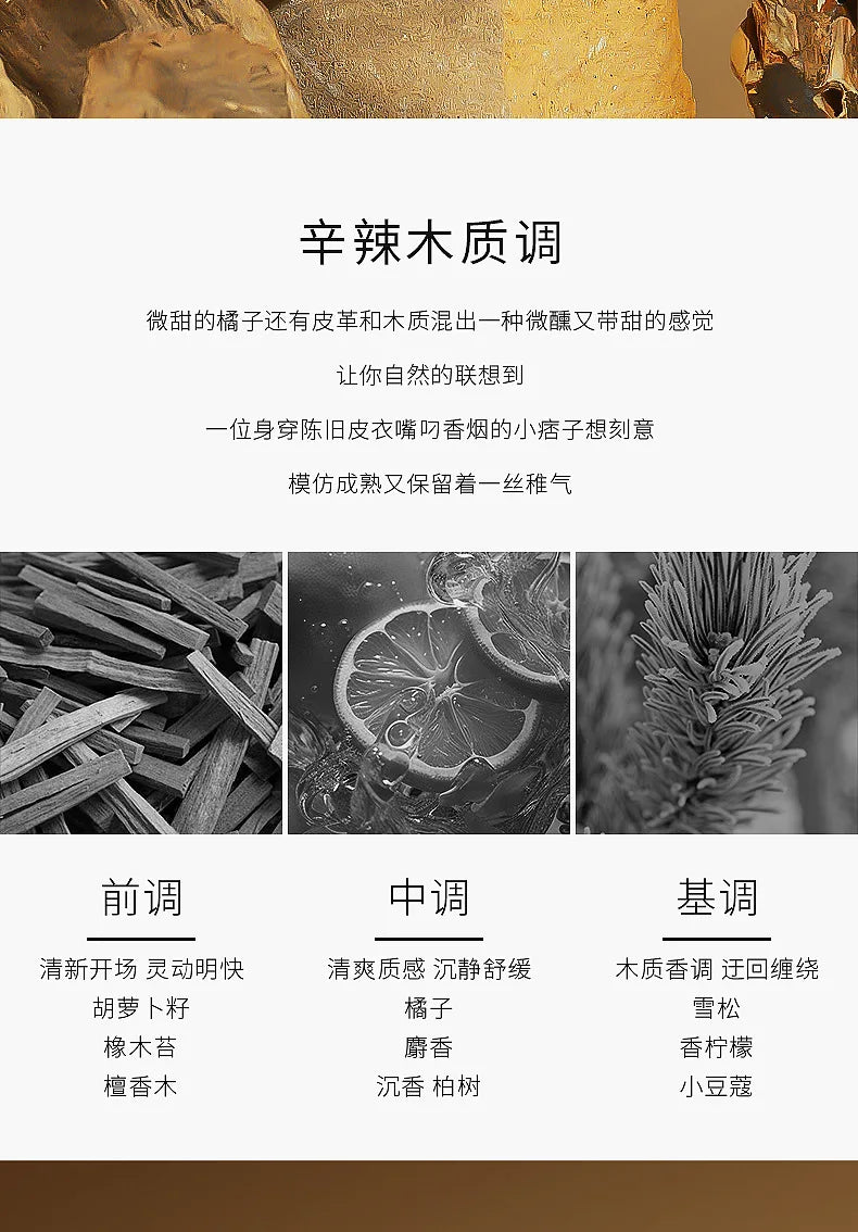 100ml Men Perfume Spray Body Spray Energetic Spicy Fougere Wood Note Perfume Long Lasting Scent Cologne Dating Deodorants