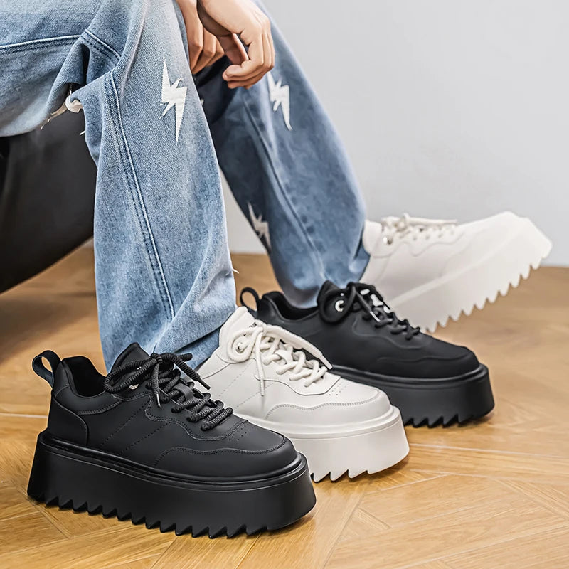 2025 New High Quality Men's Shoes Thick Soled Height Increasing Casual Skateboarding Shoe for Outdoor Running Sports Shoes