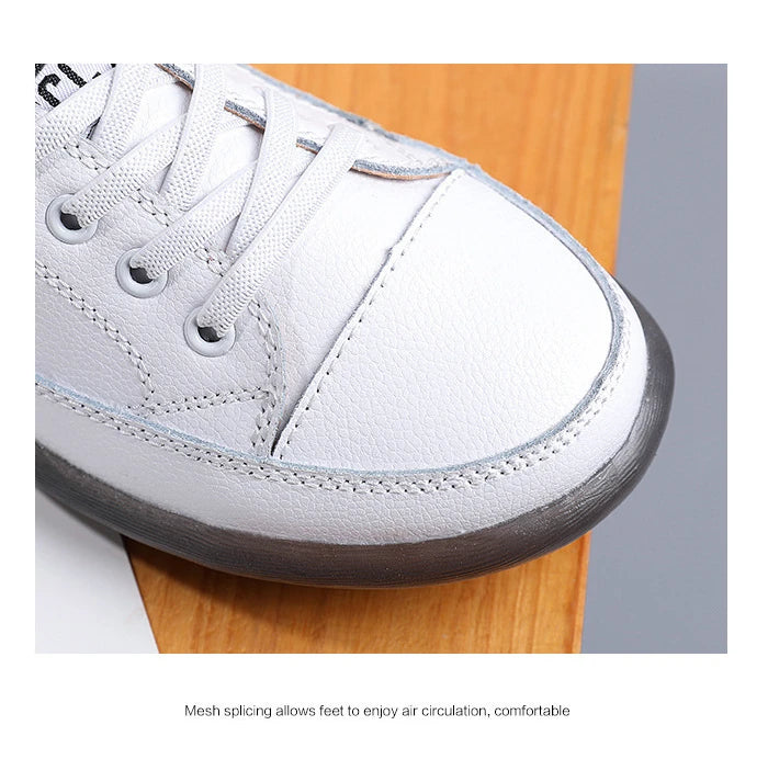 Genuine Leather Soft Sole Outdoor Summer Walking Vulcanized Shoes Women Jogging Sneakers Woman Flat Trainers Fitness Footwear