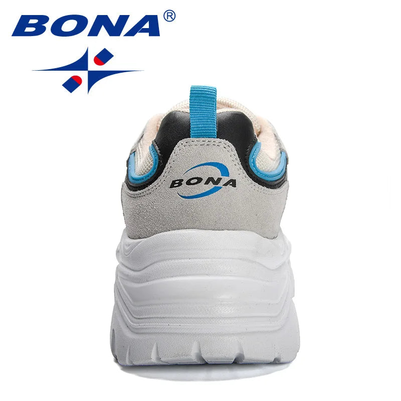 BONA 2023 New Designers Breathable Outdoor Light Weight Sneakers Women Platform Walking Shoes Ladies Feminino  Mujer
