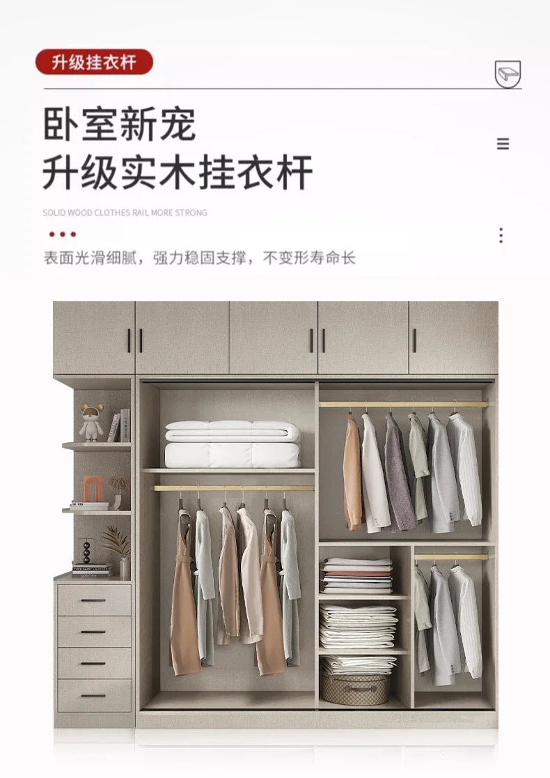 Multifunction Storage Wardrobe Storage Shirts Bedroom Cupboard Clothes Partitions Rangement Armoire Wardrobes Furniture