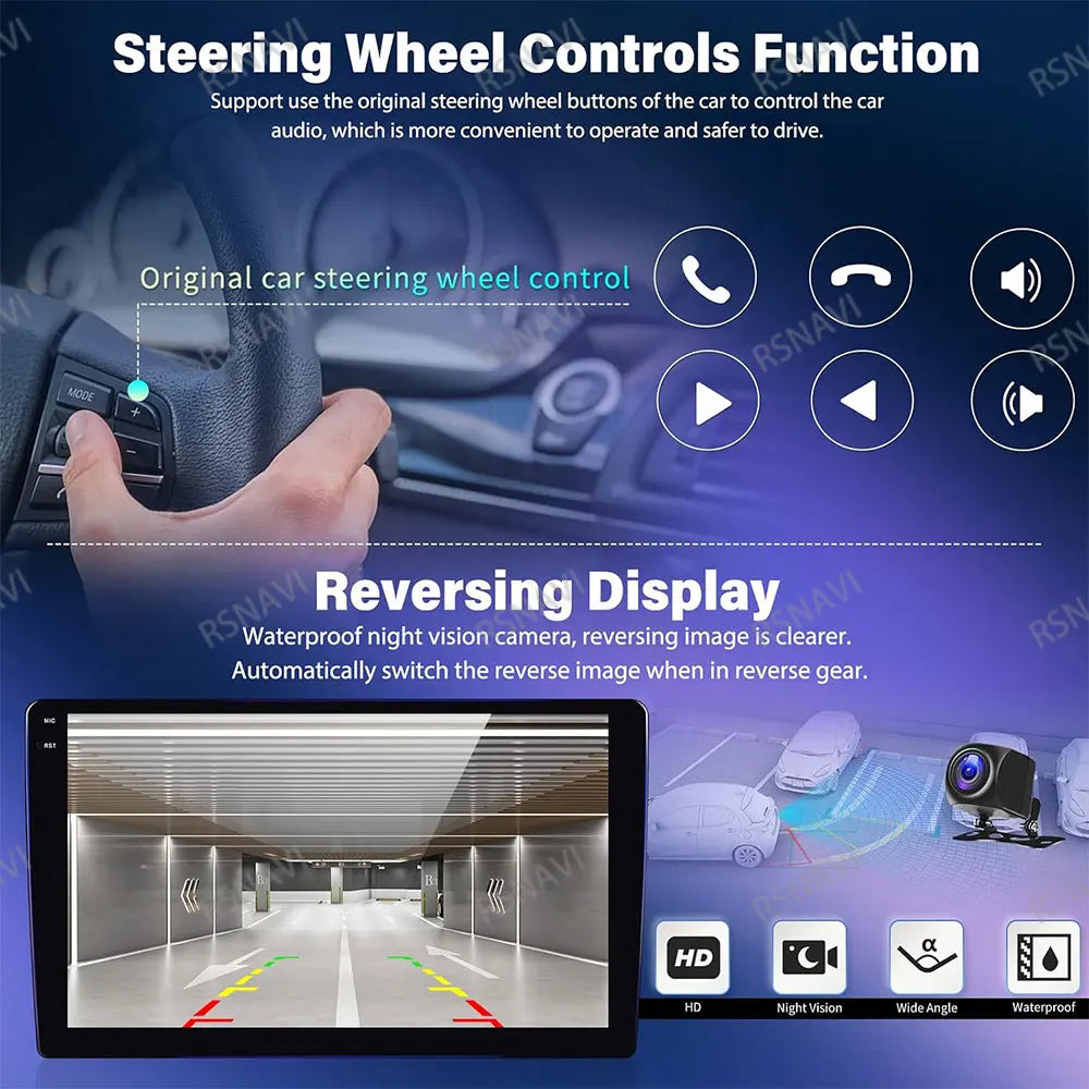 Android 15 For Hyundai Classic Santa Fe 2000-2004 JAC S1 (Rein) 2005-2015 Car Radio Qualcomm BT GPS Navigation QLED 5G WIFI AUTO