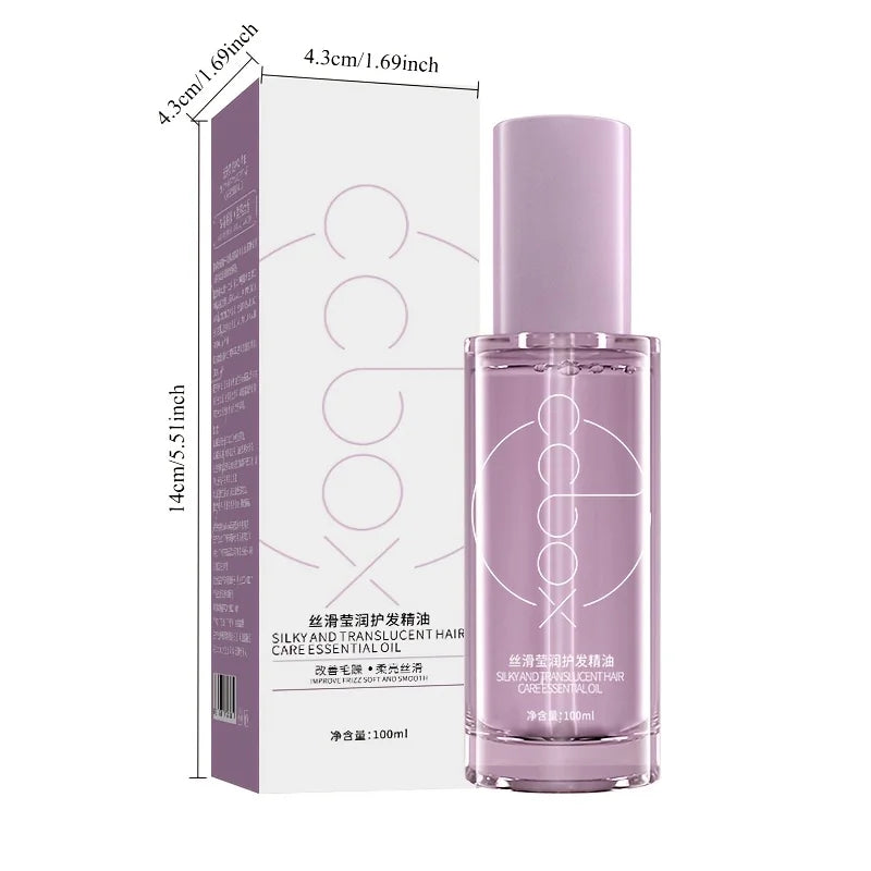 100ml hair care essential oil, dry hair, long-lasting fragrance and smooth essential oil, for girlfriends and mothers on holiday