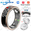 For Android IOS Phones Men Women Smart Ring With Charging Case Information Reminder Fitness Rings Pedometer Sleep Health Monitor