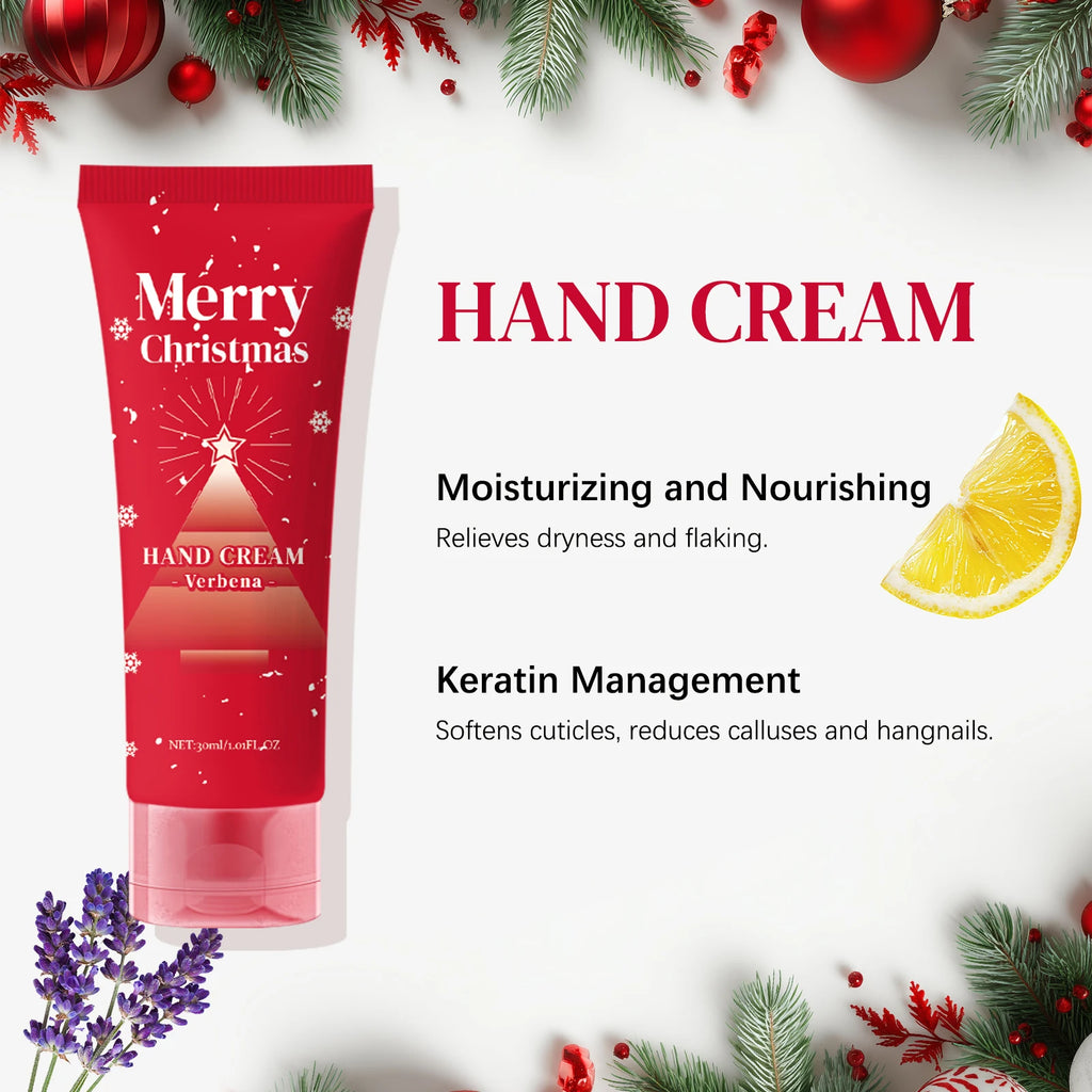 110ml Christmas Boay Care Gift Set Hand Cream Body Lotion Foot Cream & Nail Pen Moisturizing Winter Skin Care Kit for Women Men