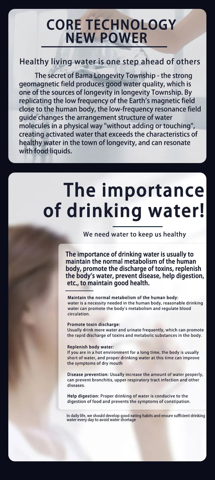 Newest Iteracare Advanced Health Water Machine Home Use 5 Modes Terahertz 2.0 Polymer Energy Detector Tester for Wellness