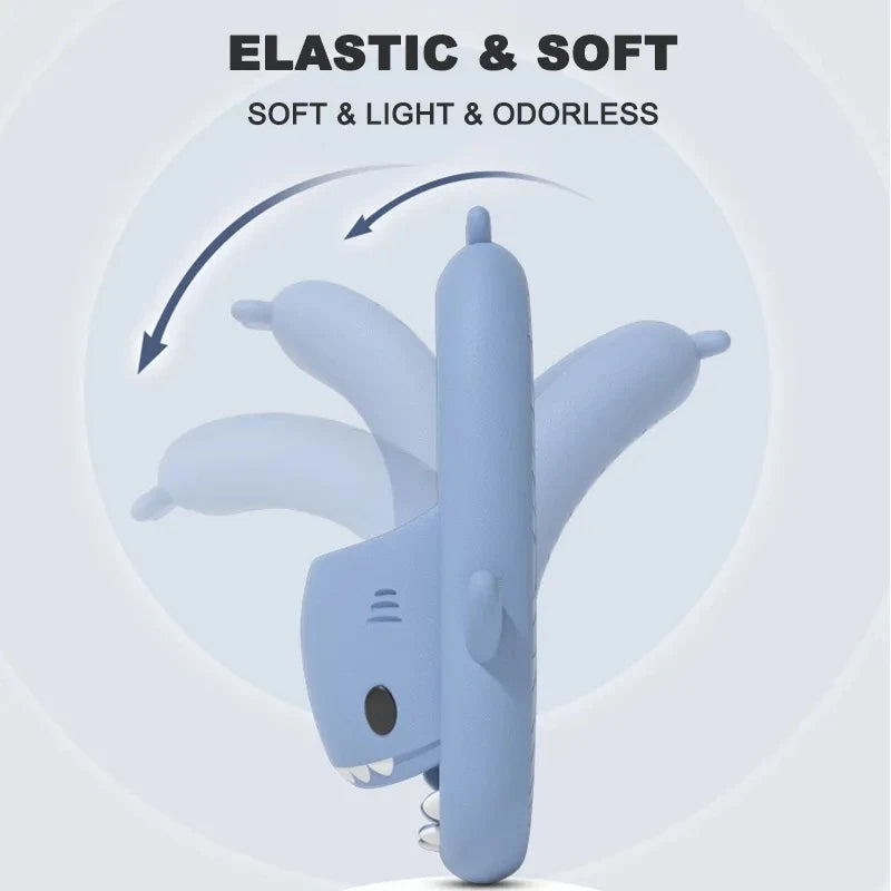 Fashion Women Shark Slippers Removable Fins Slides Indoor EVA Light Sandals Beach Couple Outside Men Shark Flip Flops